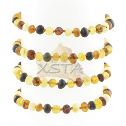 Amber bracelet mix with screw clasp 